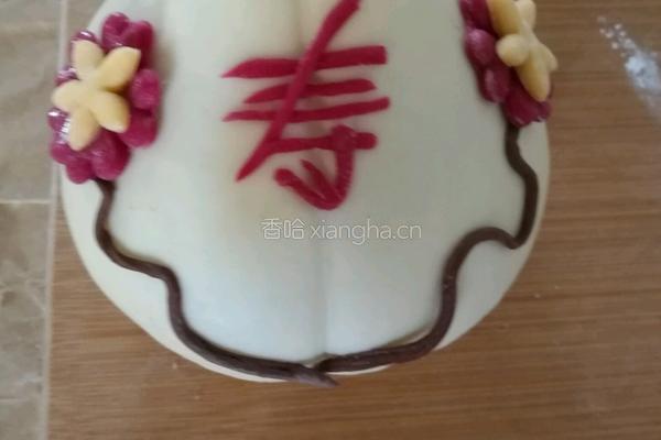 蔬菜汁寿桃（花馍馒头）的做法图解10