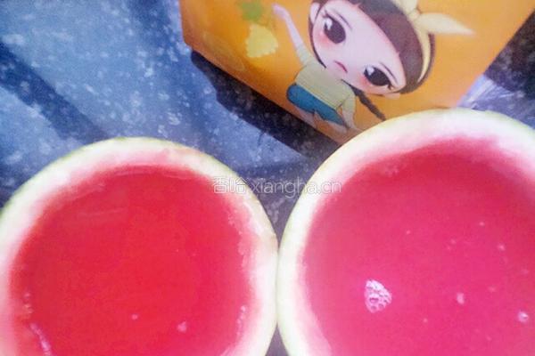 西瓜果冻的做法图解9