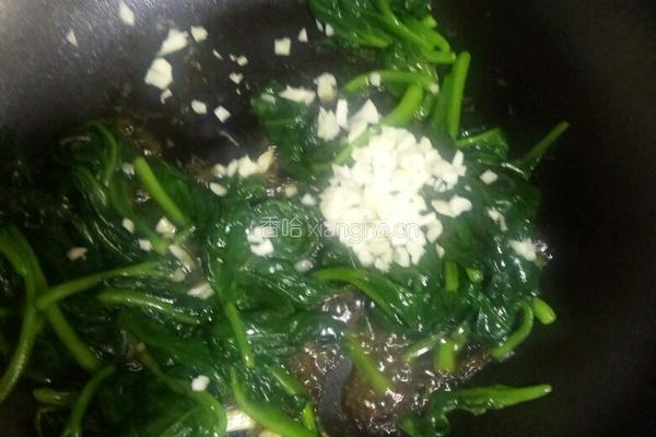 蒜泥蚝油木耳菜的做法图解7