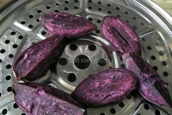 紫薯西米球的做法图解3