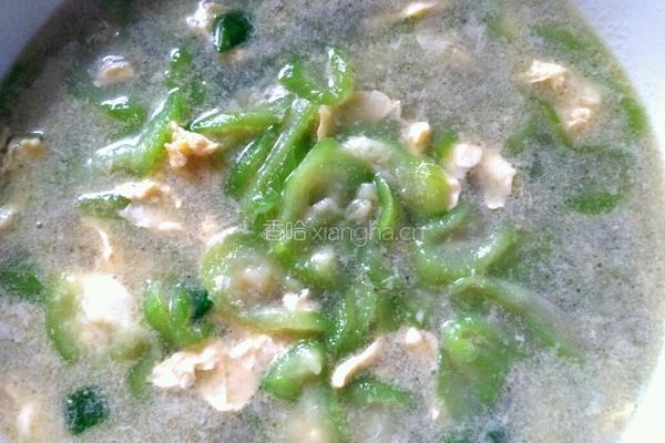 丝瓜鸡蛋汤的做法图解4
