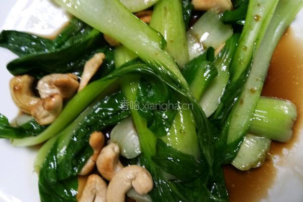 油菜拌腰果的做法图解4