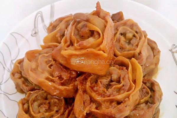 豆皮卷肉（筋斗配合肉香）的做法图解8