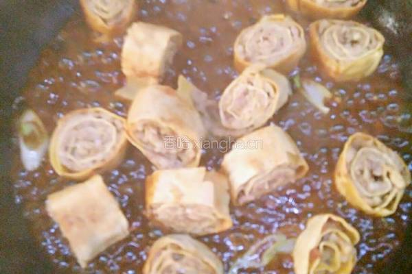 豆皮卷肉（筋斗配合肉香）的做法图解6