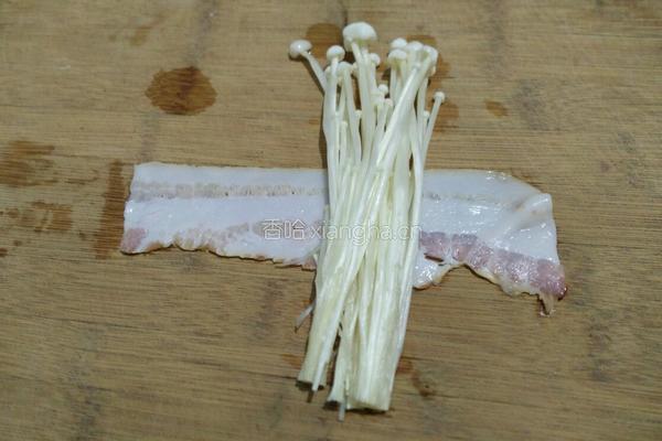 培根金针卷的做法图解5