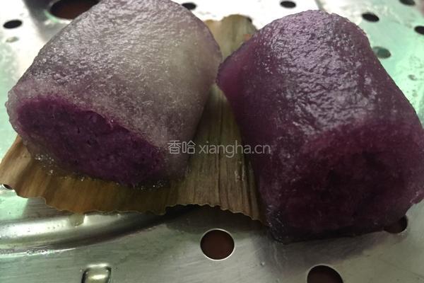 火龙果紫薯西米卷的做法图解15