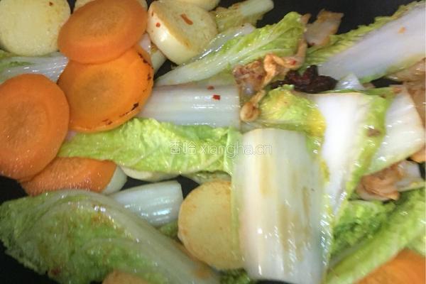 辣白菜豆腐汤的做法图解5