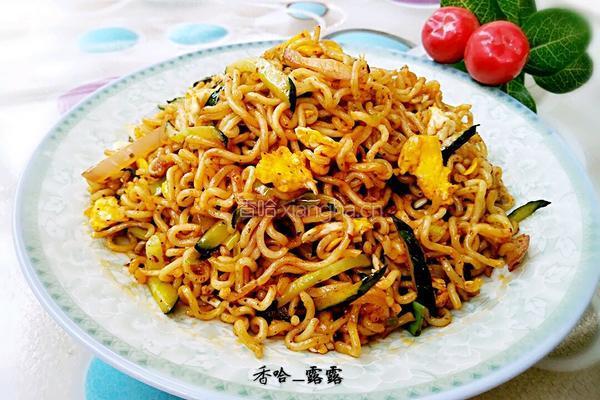 炒方便面的做法图解14