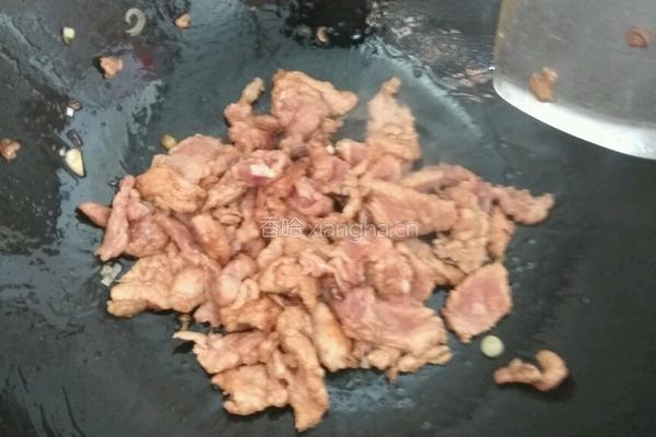 荷兰豆炒肉的做法图解4