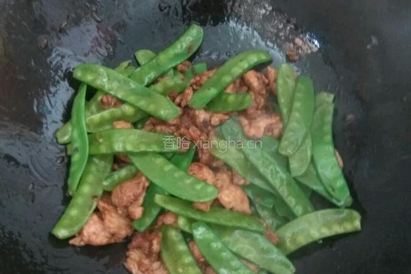 荷兰豆炒肉的做法图解6