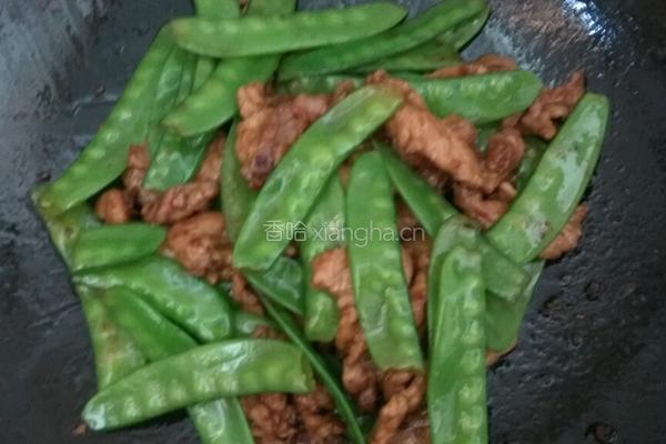 荷兰豆炒肉的做法图解8