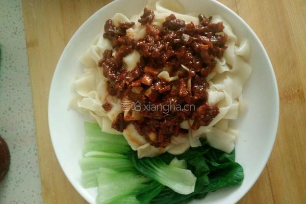 酱爆牛肉皮带面的做法图解10