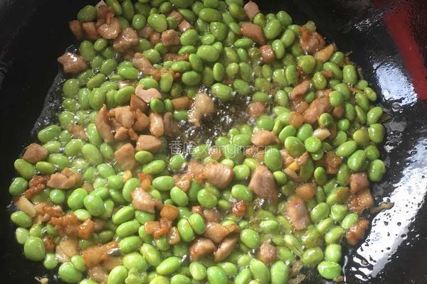 肉丁毛豆米的做法图解8