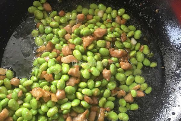 肉丁毛豆米的做法图解10