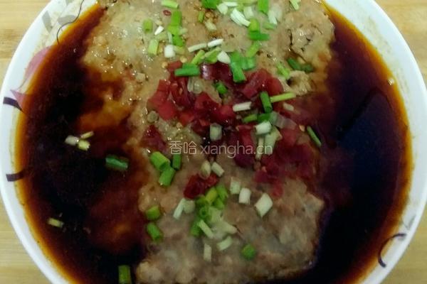 口菇蒸肉沫