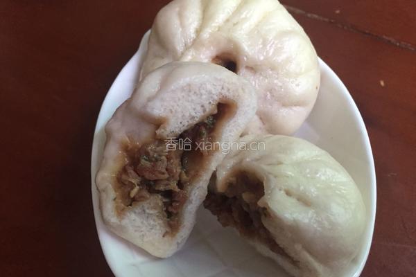 紫薯双拼牛腩包的做法图解22