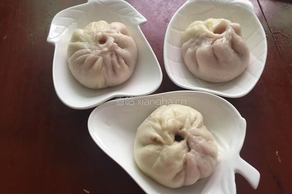 紫薯双拼牛腩包的做法图解21