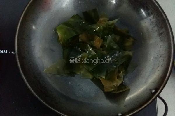 咸菜咸鸭蛋海带剩饭粥的做法图解4