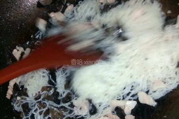 三丝炒米粉的做法图解4