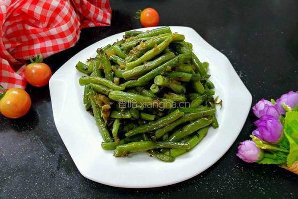 咸菜炒四季豆的做法图解8
