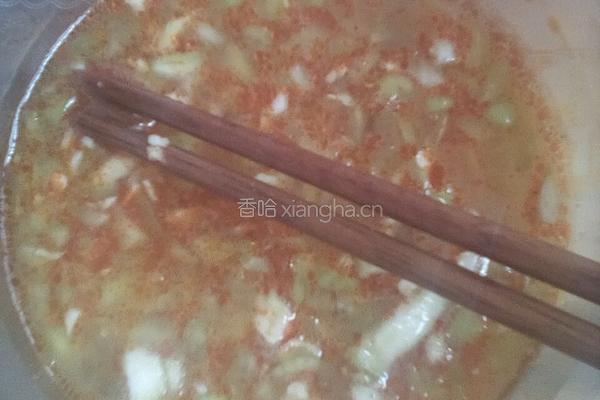 粉丝蛋花浇蒜蓉的做法图解2