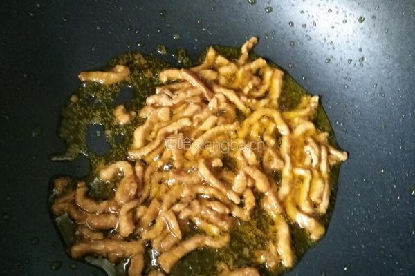 胡萝卜炒肉丝的做法图解8