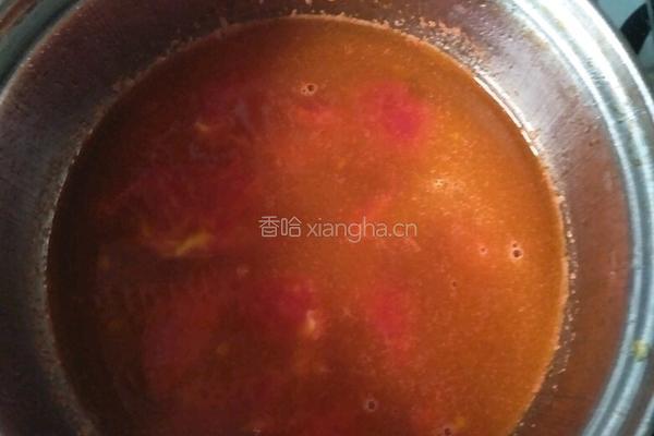 海鲜菇西红柿肉丸汤的做法图解9