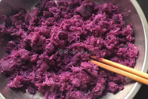 紫薯糯米芋圆的做法图解1