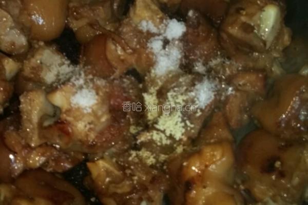红烧黄豆猪蹄的做法图解5