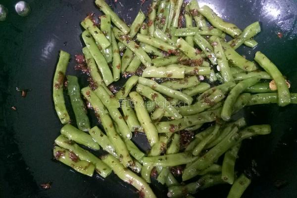 芽菜四季豆的做法图解7