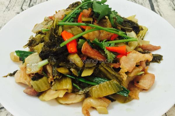 潮州酸菜炒五花肉的做法图解13