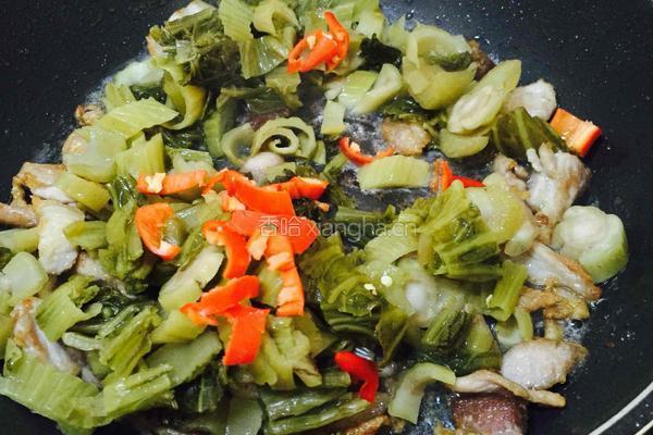 潮州酸菜炒五花肉的做法图解7