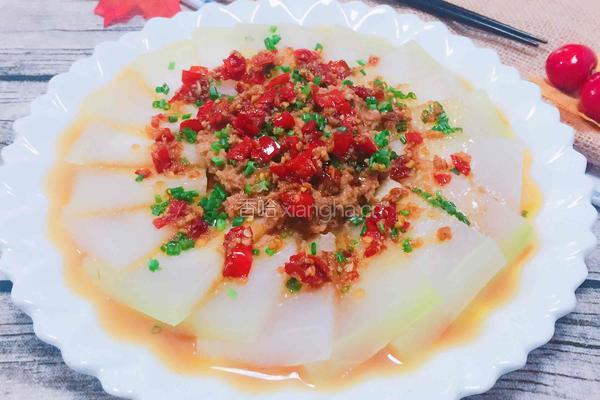 冬瓜酿肉末的做法图解1