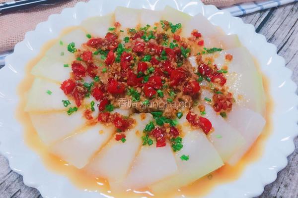 冬瓜酿肉末的做法图解2