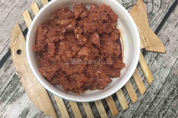 冬瓜酿肉末的做法图解3