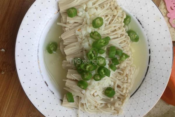 蒜蓉金针菇的做法图解4