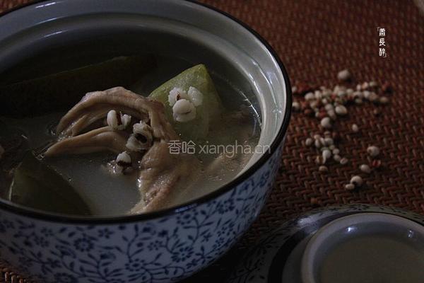 冬瓜薏米煲鸭掌的做法图解11