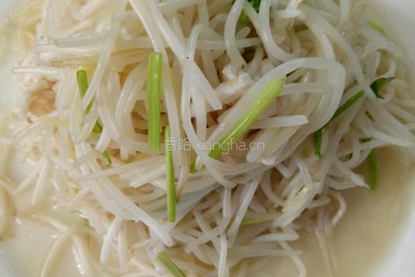 鸡丝烹掐菜的做法图解3
