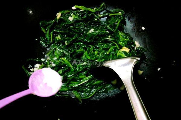 炒苦麦菜的做法图解7