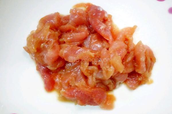 蒜苔炒肉的做法图解2