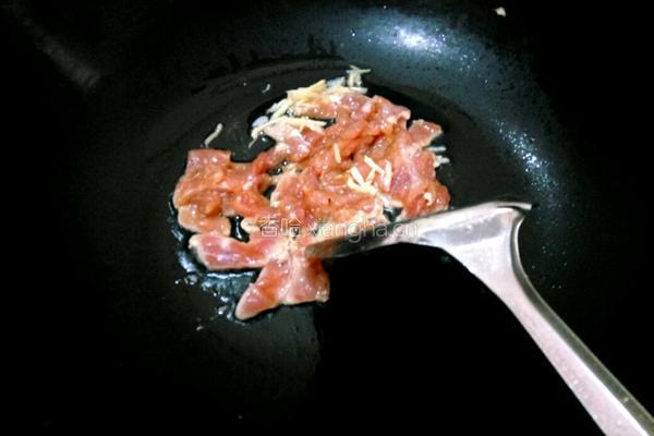 蒜苔炒肉的做法图解4