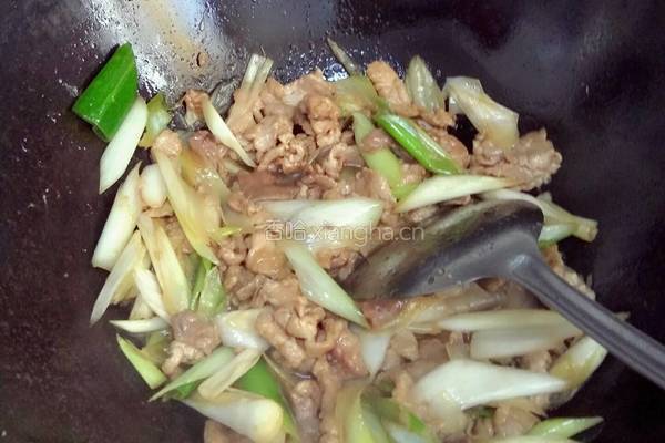 大葱炒肉片的做法图解5