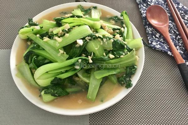 蒜蓉上海青的做法图解7