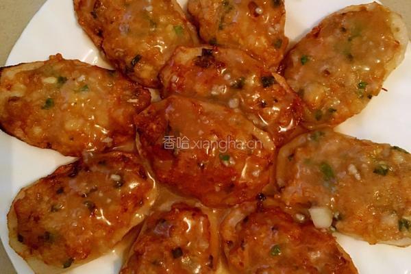 虾泥藕饼的做法图解15