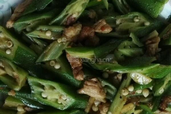 秋葵炒肉的做法图解7