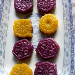 紫薯南瓜糯米饼的做法[图]
