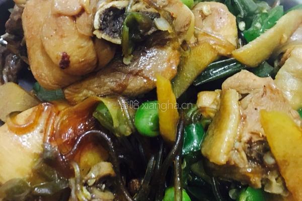 爆炒鸡肉粉丝的做法图解6