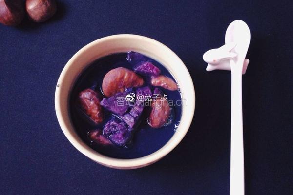 补肾紫薯蜜栗汤的做法图解3