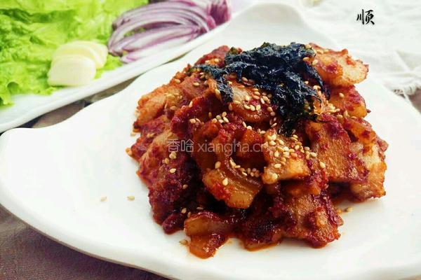 韩式辣炒五花肉的做法图解19