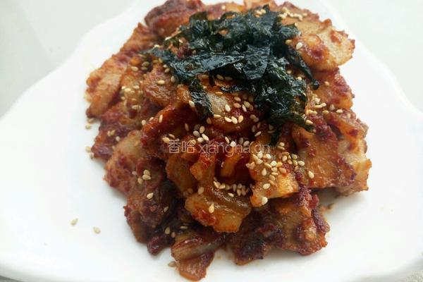 韩式辣炒五花肉的做法图解18